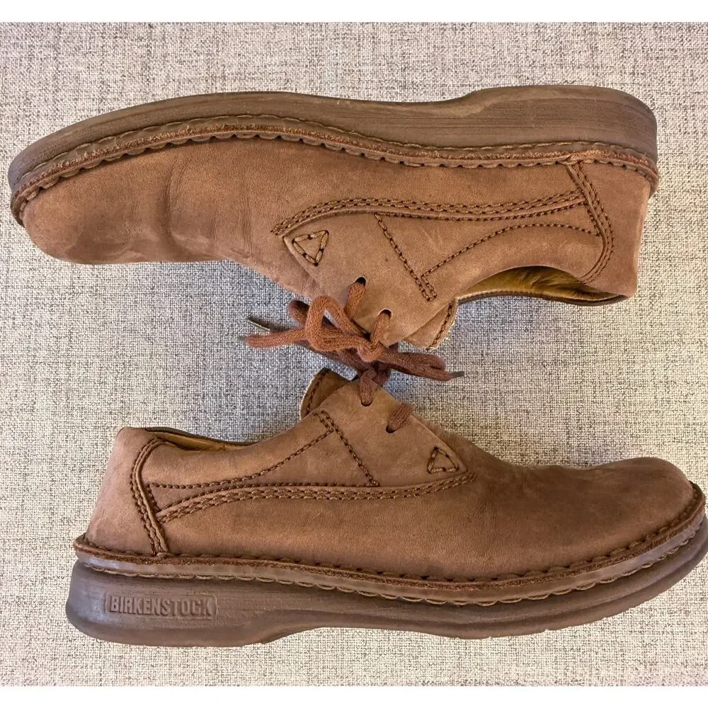 Birkenstock Pasadena Brown Leather Lace Up Oxford Shoes Women’s Size 37 L6